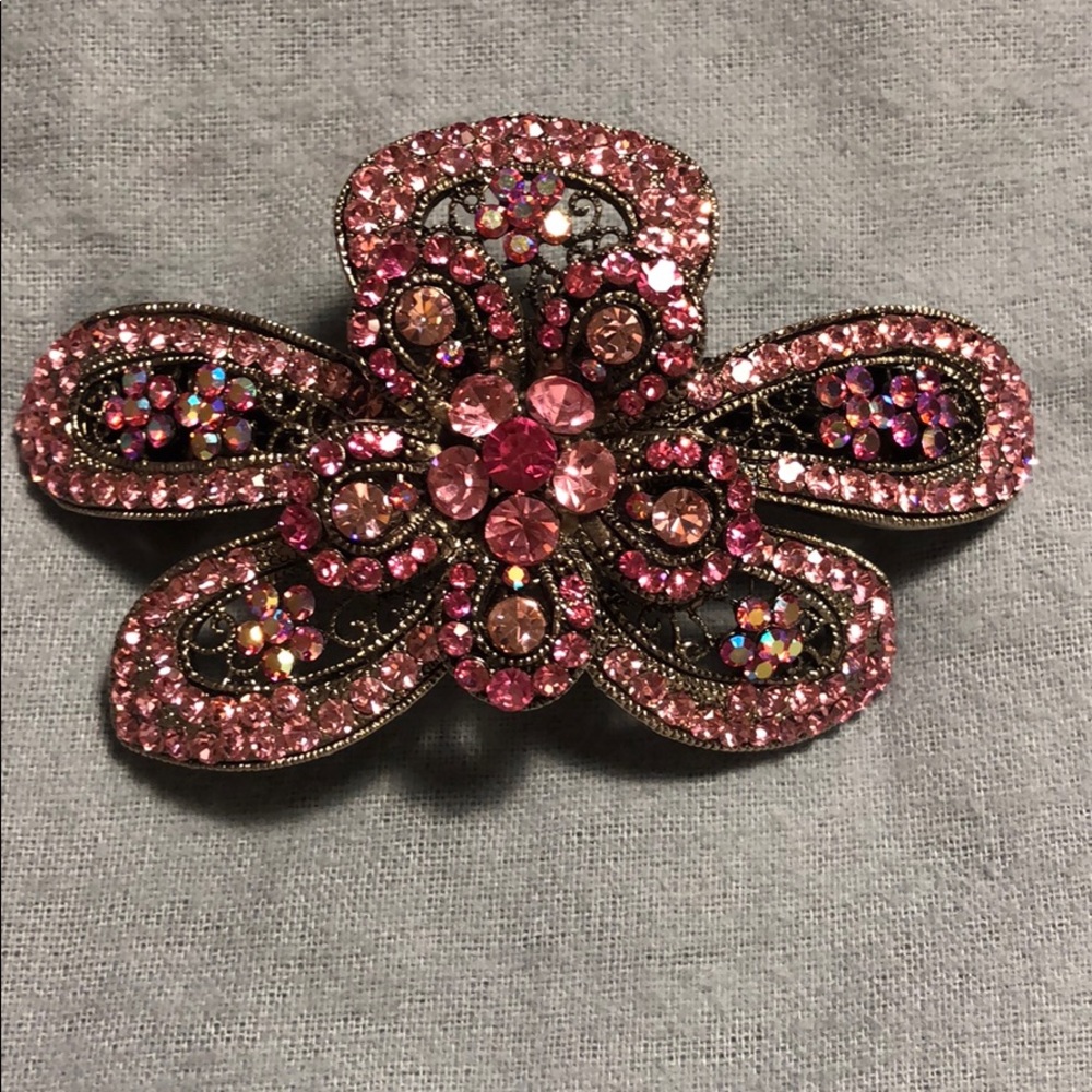 Luminous Sparkly Large Rhinestone Hairpin